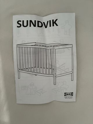 Cuna gris IKEA buen estado
