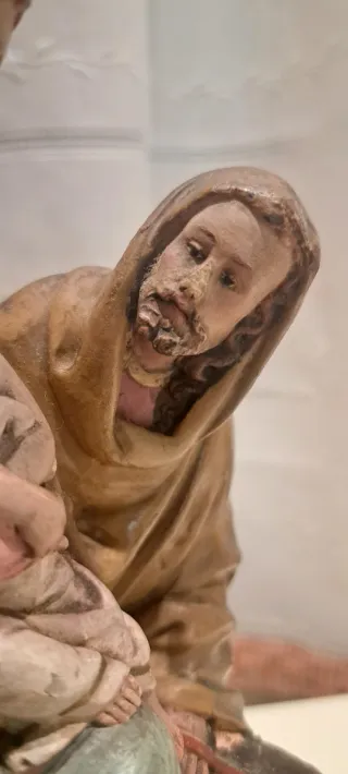 Antigua Escultura Huida a Egipto. De 120 € a 108€.