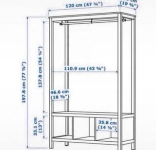Armario Abierto Ikea Blanco. Solo venta en persona