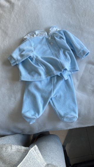 Conjunto bebé azul 0-3 meses