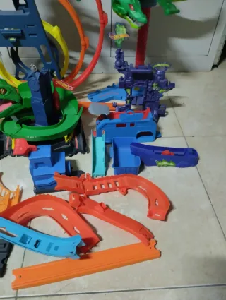 Lote Piezas Pista Hot Wheels