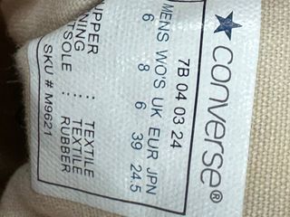 Converse All Star Rosse Tg 39