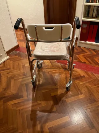 Silla para baño con ruedas