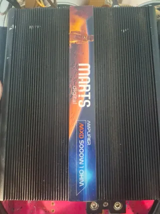 Etapa de Car Audio MARTS 5000W 1 Ohm, procesador