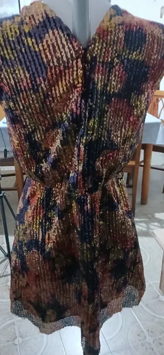 Abito Zara paillettes floreale