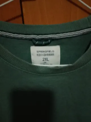 Sudadera Springfield Verde Talla XXL