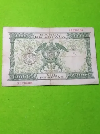 Billete 1000 Pesetas España 1957 usado