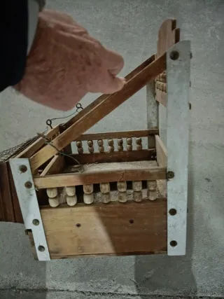 Jaula Perdiz Madera y Metal