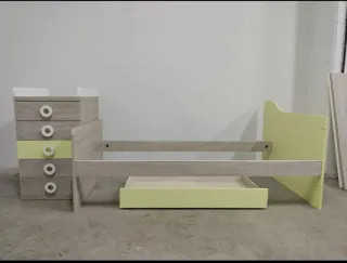 Cuna convertible para niño