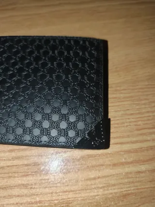 Cartera de lujo negra Giorgio Armani original
