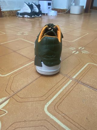 Nike Air Force Mujer Verde Naranja