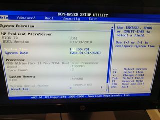 Scheda Madre + Alimentatore HP MicroServer N36L