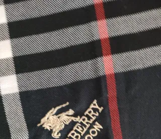 Sciarpa Burberry Uomo Check Nero Bianco
