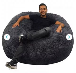 Puff Gigante XXL Redondo Gris