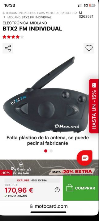 Casco SCHUBERTH  C3 europe Regalo MIDLAND BTX