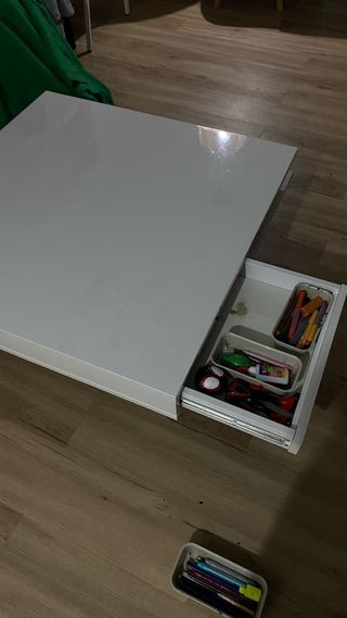 Mesa Baja Blanca Ikea Patas Metálicas