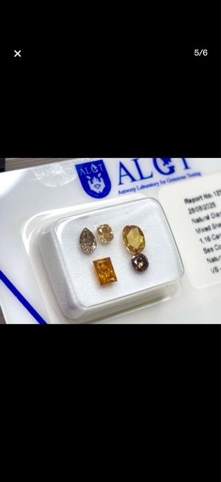 Lote 5 diamantes sueltos 1.16 ct