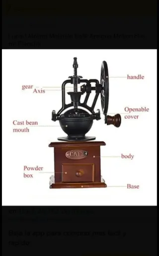 Molinillo de Café ANTIGUO            Circa 1970