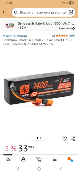 Pack Baterías y cargadores Spektrum Smart