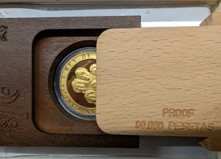 27.0 g Oro 80.000 Pts  1992 Discóbolo Olimpiada