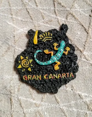 Imán Gran Canaria Lagarto Sol