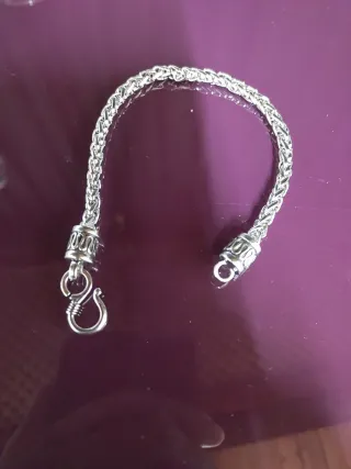 Pulsera de plata plateada 925s con sero