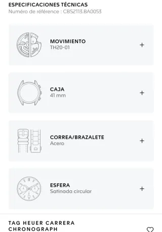 Reloj TAG Heuer Carrera Cronógrafo Automático