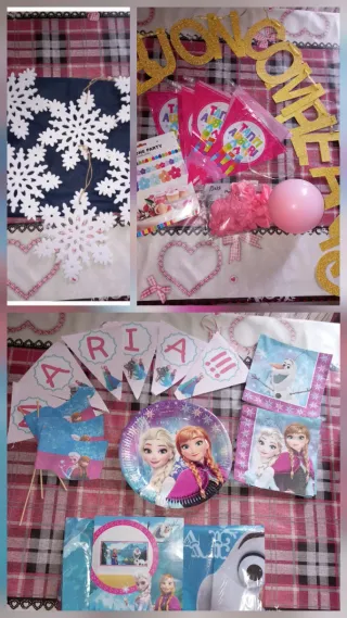 Lotto decorazioni Frozen e altro