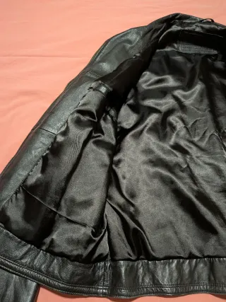 Chaqueta Piel Banhoff Negra (Piel Ovina) Talla 2XL