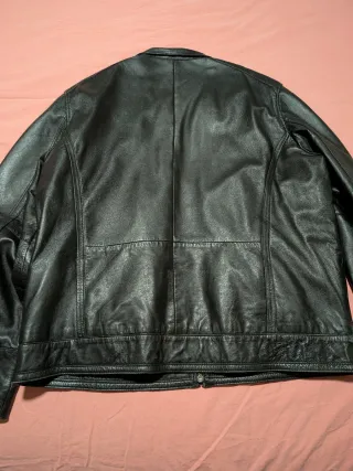 Chaqueta Piel Banhoff Negra (Piel Ovina) Talla 2XL