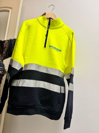2Chaqueta de trabajo con cremallera y reflectantes
