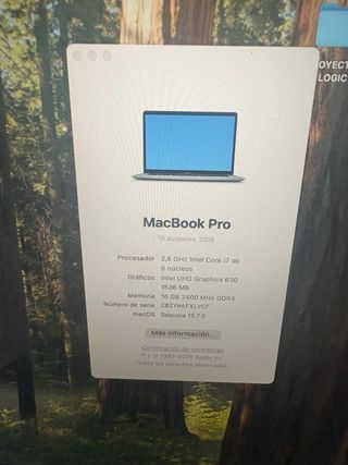 MacBook Pro 15 2019 Intel Core i7