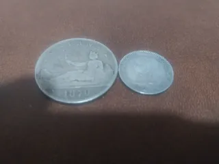 Moneda de plata 2 pesetas 1870