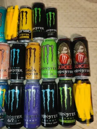 Collezione lattine Monster Energy