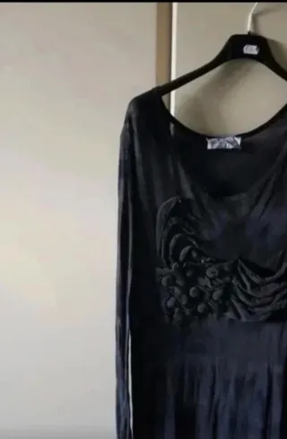 Abito elegante vintage grigio scuro taglia L