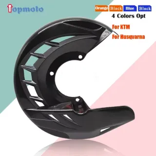 Protector Disco Freno Moto Negro Naranja