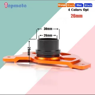 Protector Disco Freno Moto Negro Naranja
