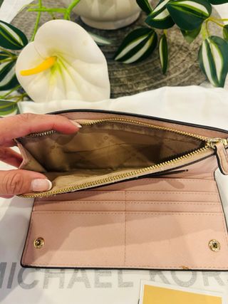 Cartera Michael Kors Beige Original