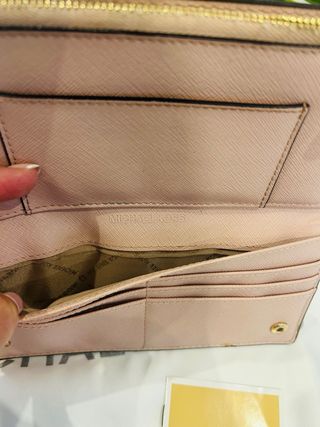 Cartera Michael Kors Beige Original