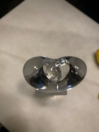 Candelabro Corazón Holmegaard Vidrio