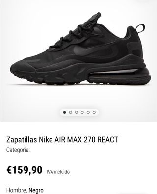 Nike Air Max 270 Talla 40 en tienda cuestan 159€