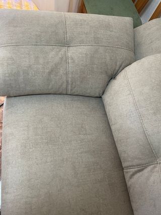 Sofá 3 plazas chaiselongue beige