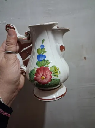 Brocca vintage ceramica decorata