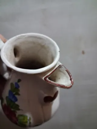 Brocca vintage ceramica decorata