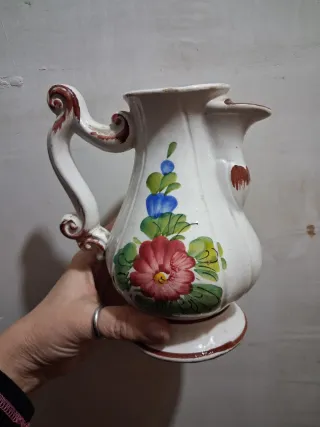 Brocca vintage ceramica decorata