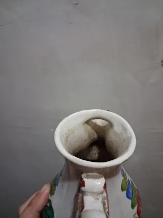 Brocca vintage ceramica decorata