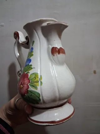 Brocca vintage ceramica decorata