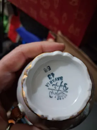 Brocca vintage ceramica decorata