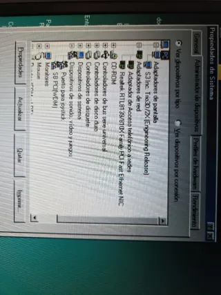 Ordenador antiguo Pentium III Windows 98