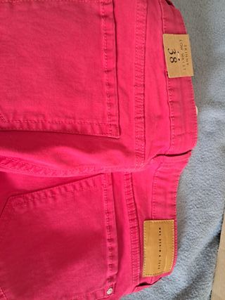 Vaqueros Mango Rojos Talla 36 Nuevos